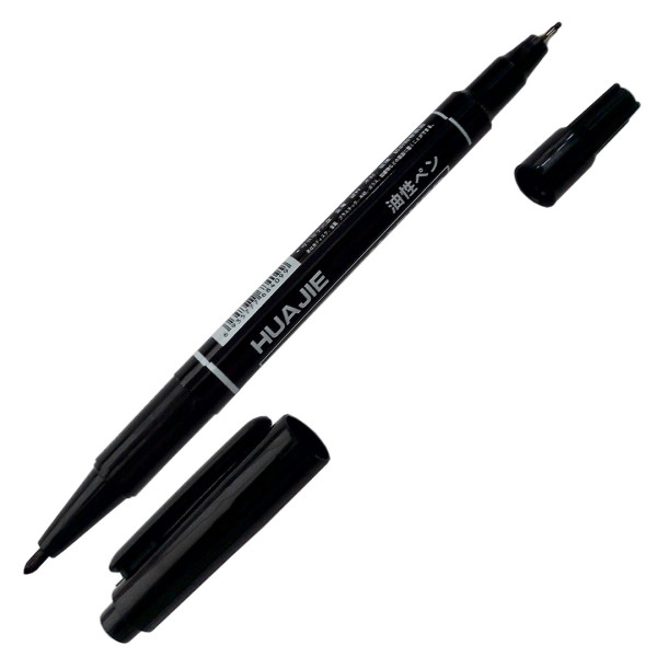 Маркер перманентный двусторонний черный G5766