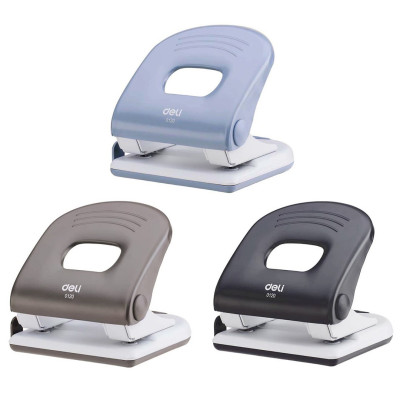 Дырокол до 40 листов с линейкой металлический