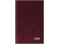 Ежедневник 168 листов А5 датированный, бумвинил, бордовый
