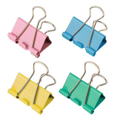 Зажим для бумаги ComiX B3634 (48шт, цветной) длина 25мм