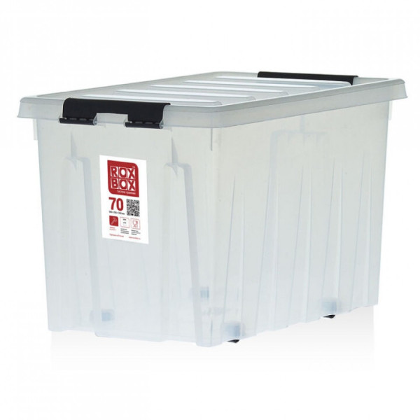 Контейнер Rox Box 35 л прозрачный с крышкой