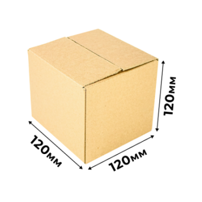 Гофроящик 120*120*120мм Т-22(20шт/уп.) фото