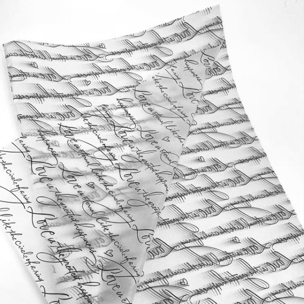 Тишью "Письмо" 50см*70см Черный 28 шт.