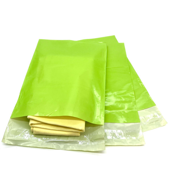Курьерские пакеты САЛАТОВЫЙ (глянцевый) 350 * 400 + 40мм(клеевой клапан) 100шт./уп.