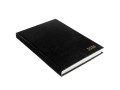 Ежедневник 168 листов А5 датированный, бумвинил, черный РОССИЯ