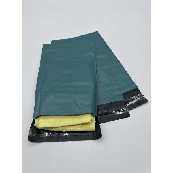 Курьерские пакеты БИРЮЗОВЫЙ (матовый) 250 * 300 + 40мм(клеевой клапан) 100шт./уп.