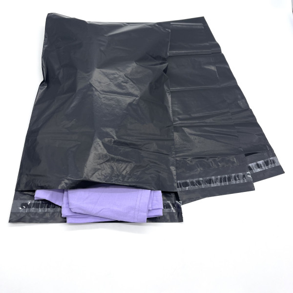 Курьерские пакеты ЧЁРНЫЙ (матовый) 250 * 300 + 40мм(клеевой клапан) 100шт./уп.