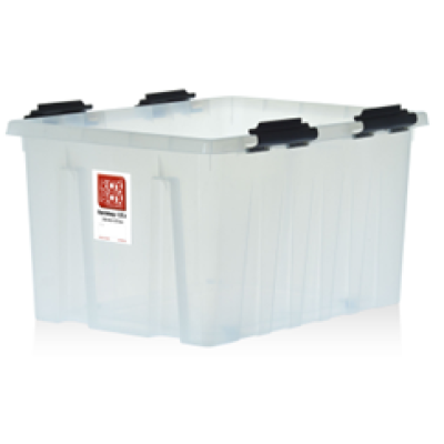 Контейнер Rox Box 120 л прозрачный с крышкой фото