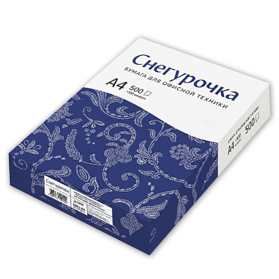 ТДИ, бумага А4 500 листов 80г/м Снегурочка