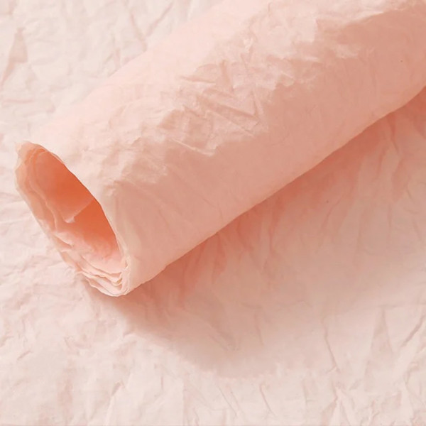 Бумага жатая водоотталкивающая Светло-розовый 52*53см 5шт