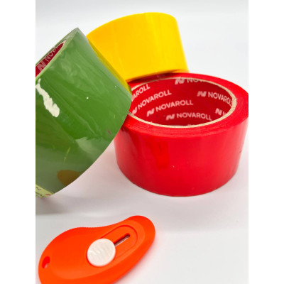 Лента упаковочная 48*66м, желтый Лента упаковочная 48*66м, желтый