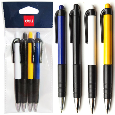 Набор ручек автоматических 4 штуки в блистере