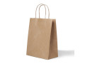 СМ, Пакет бумажный с кр. руч. б/п крафт 240*140*280
