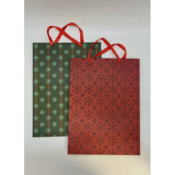 Подарочные пакеты "Новогодний" 31х42х12 см
