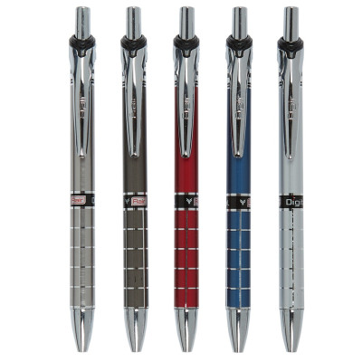 Ручка шариковая автоматическая, синий стержень, DIGITAL, Flair