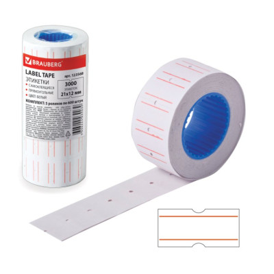 Лента для этикет-пистолета 21,5*12 белая