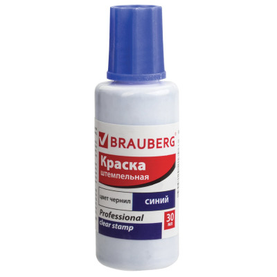 ТДИ, Краска штемпельная 30 мл, фиолетовая, BRAUBERG