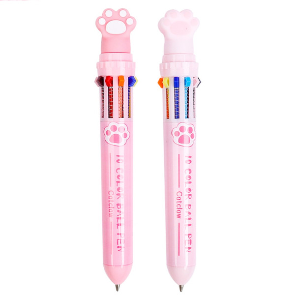 ТДИ, Ручка шариковая автоматическая, десятицветная, CATCLAW  КИТАЙ